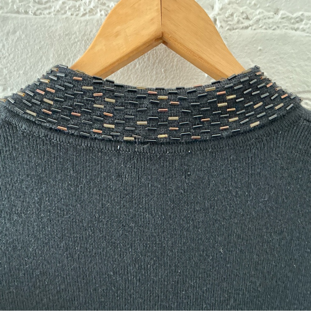 Vintage Pendleton Black Button Front Cardigan Swe… - image 7